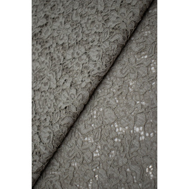 Renda Floral - Cinza Taupe