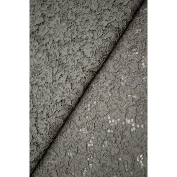 Renda Floral - Cinza Taupe