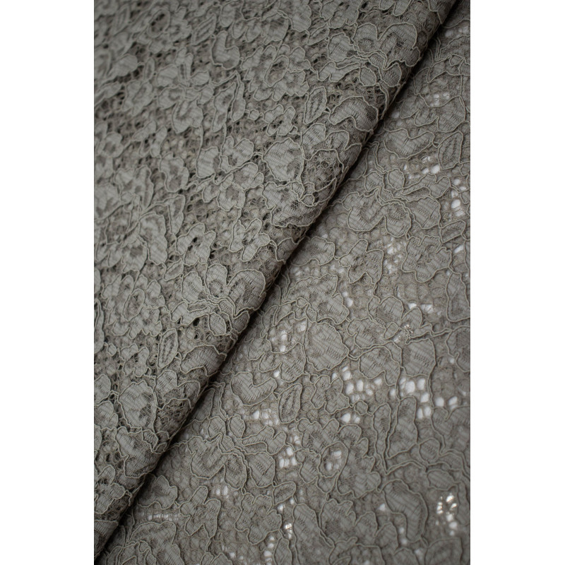 Renda Floral - Cinza Taupe