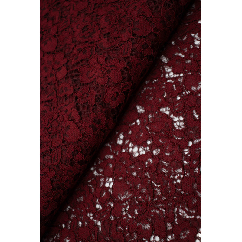 Renda Floral - Vermelho Escuro